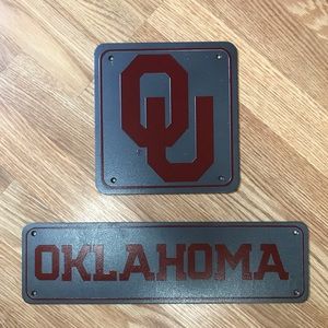 Steel Oklahoma Signs - Brand New!